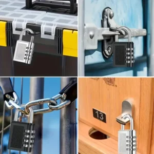 3 Digit Combination Padlock For Locker Luggage Suitcase Travel Bag | Heavy Duty 3-Digit Combination Lock for Suitcases