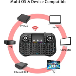 I10 Mini Wireless + Bluetooth 7 Color Backlit Light