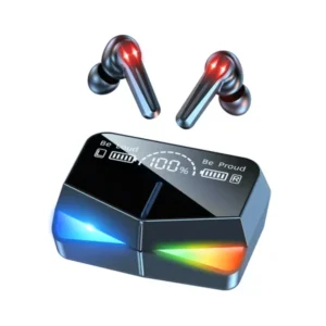 M28 Tws Wireless Earbuds |  Bluetooth 5.1, LED Display, Gaming Mode, Waterproof, Noise Cancelling