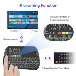 M9 Bluetooth Mini Wireless Keyboard 7 Backlit