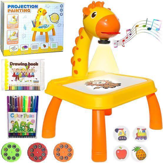 Mini Art Drawing Board Leds Projector Light Toy | Creative Drawing Table for Kids