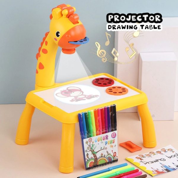 Mini Art Drawing Board Leds Projector Light Toy | Creative Drawing Table for Kids - Image 7