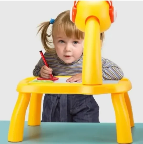 Mini Art Drawing Board Leds Projector Light Toy | Creative Drawing Table for Kids - Image 3