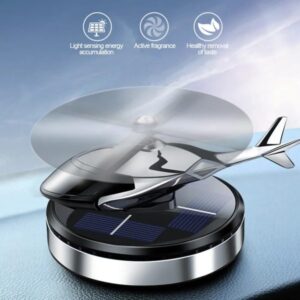 Silver Color Car Aroma Diffuser Air Freshener Solar Power Car