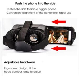 Adjustable Head Strap 3D VR Headset for Phone