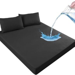 Premium Waterproof Mattress Cover | Breathable & Spill-Proof Protection |  Dust Mite & Allergy Resistant