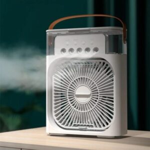 Electric Mini Mist Fan Air Cooler | Humidifier Wind Spray With Led Lighting