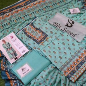 Bin Saeed | 3 Piece Digital Printed Lawn Suit | Unstitched Suit | New Collection 2025 for Women