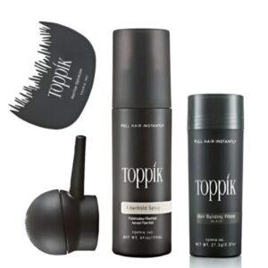 Toppik Hair Building Fiber | Hold Spray | Spray Applicator | Hairline Optimizer Comb