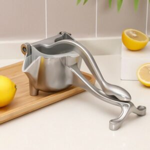 Fruit Press Lemon Juice Squeezer | Heavy Duty Aluminum Metal Juicer | Durable Manual Fruit Press for Pomegranate & Citrus
