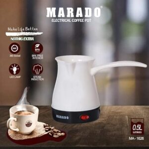 Marado Coffee, Tea Maker Electric Turkish Coffee Kettle 500ml (Random Color)