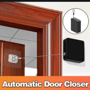 Portable Automatic Stainless Steel Door Closer | Multifunctional Punch-free Sensor Door Closer
