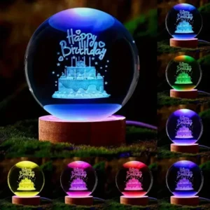 Glowing Crystal Ball Night Light | Warm & Romantic Atmosphere