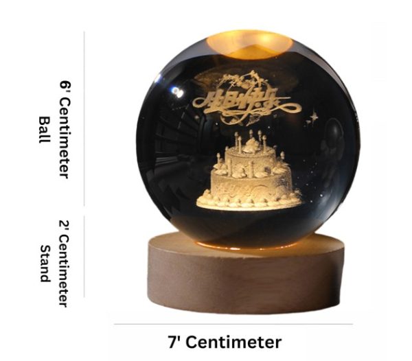 Glowing Crystal Ball Night Light | Warm & Romantic Atmosphere - Image 3