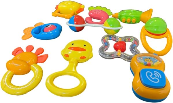 Baby Rattles Set | New-Born Hand Bells Baby Toys (12 Pcs) - Image 8