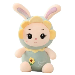 DOLL SUNFLOWER Stuff Toy | Creative Rabbit Doll Plush Toy - 25CM