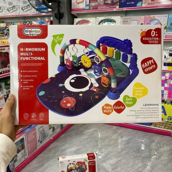 Kids Play Mat with Piano & Lights |  Fun and Educational Baby Gym for Early Development | Interactive Gym for Babies with Hanging Toys - Image 3