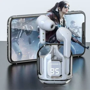Air31 Wireless Crystal Transparent Bluetooth | Transparent Crystal Design | Long Battery- Crystal Clear Audio