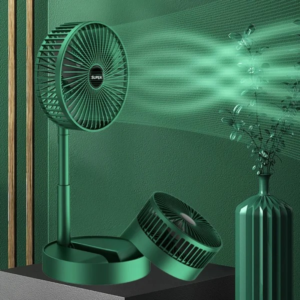 Telescopic Floor Fan | Silent Electric Desktop & Standing Fan for Office, Bedroom & School |