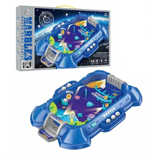 Space Marbles Pinball Table Top Board Game |  Tabletop Arcade-Style Board Game for Kids & Families - Image 2