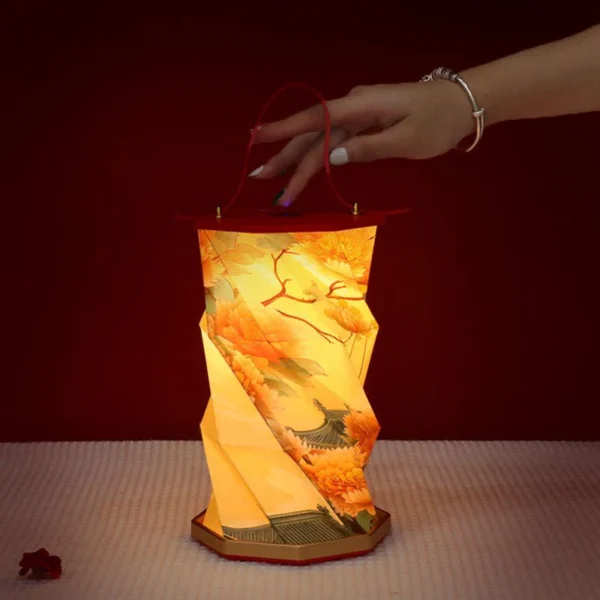 Portable Folding Wooden Table Lamp | Rechargeable & Modern Design | tylish & Portable Lighting - Image 3