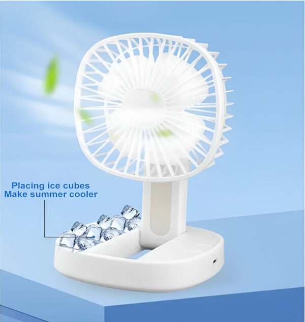 Mini USB Rechargeable Desk Fan | Compact & Portable with Adjustable Speed | Silent Desktop Cooling Fan for Home & Office - Image 4