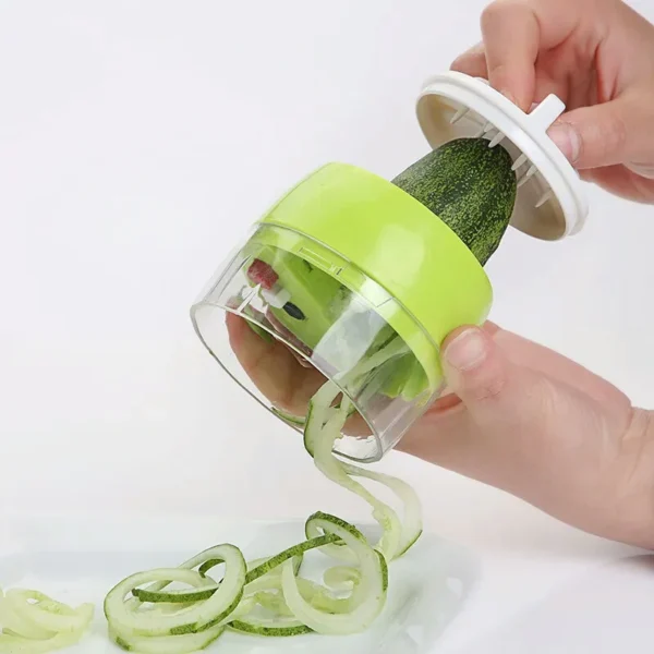 4in1 Vegetable Spiral Cutter | BPA-Free ABS Plastic Materials | Create Zoodles and More with Ease - Image 4
