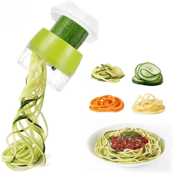 4in1 Vegetable Spiral Cutter | BPA-Free ABS Plastic Materials | Create Zoodles and More with Ease - Image 2