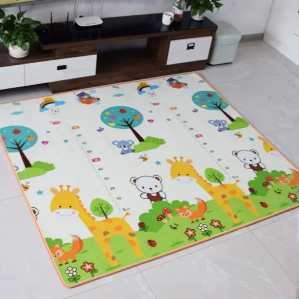 Reversible Baby Crawling Mat | Double-Sided Waterproof Foam Play Mat for Floor Activities | Non-Toxic Reversible Foam Mat for Baby Crawling - Image 3