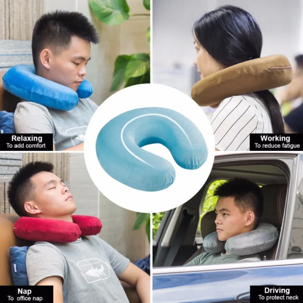 U Shaped Travel Neck Pillow | Extremely Soft and Comfortable - Image 9