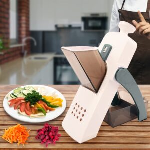 High Quality 5-in-1 Mandoline Vegetable Slicer & Food Chopper |  Multi-Functional Kitchen Cutter | Time-Saving Food Prep Gadget