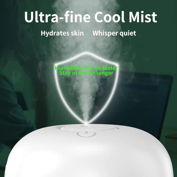 Cool Mist Humidifiers for Bedroom |  Small Room Air Diffuser for Baby - Image 5