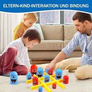 Tic Tac Toe with a Twist |  2 Player Strategy Board Game for Family Fun & Kids | Strategic 2 Player Board Game for Kids & Adults