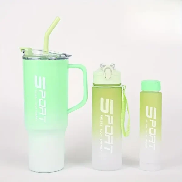 (Pack of 3) Sports Water Bottles – Portable Drinking Cups for Outdoor, Fitness, Hiking & Camping |  3 Leakproof Bottles for Travel and Outdoor Adventures - Image 8