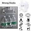 Adhesive Screw Sticker Hook Heavy Duty Stick | Self Waterproof Adhesive Hanging Nails Hooks Holders (10 Pcs )