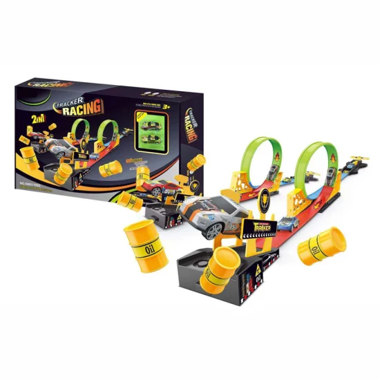 Tracker Racing Set 360 Degrees Rotation Loops Car Track | Fast-Paced Toy for Boys & Girls | Looping Car Track Set - Image 5