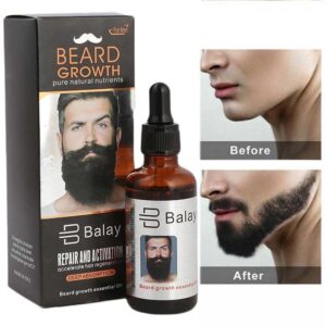 Balay Beard Growth Oil | 50ml Natural Essential Oil for Men | Pure Natural Nutrients | Accelerates Hair Regeneration