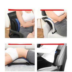 Back Stretcher Lumbar Back Pain Relief | Multi-Level Back Massager Device |  Pain Relief Back Massage Posture
