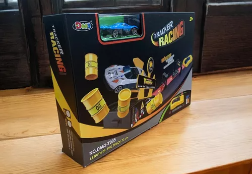 Tracker Racing Set 360 Degrees Rotation Loops Car Track | Fast-Paced Toy for Boys & Girls | Looping Car Track Set