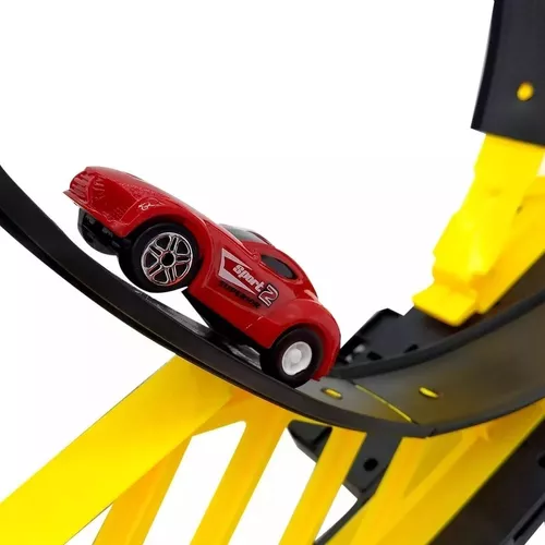 Tracker Racing Set 360 Degrees Rotation Loops Car Track | Fast-Paced Toy for Boys & Girls | Looping Car Track Set - Image 2