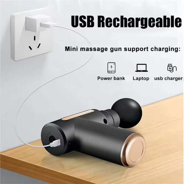 Deep Tissue Massage Gun | Powerful Handheld Percussion Massager for Pain Relief & Muscle Recover |  Portable Muscle Relief and Relaxation Tooly | - Image 4