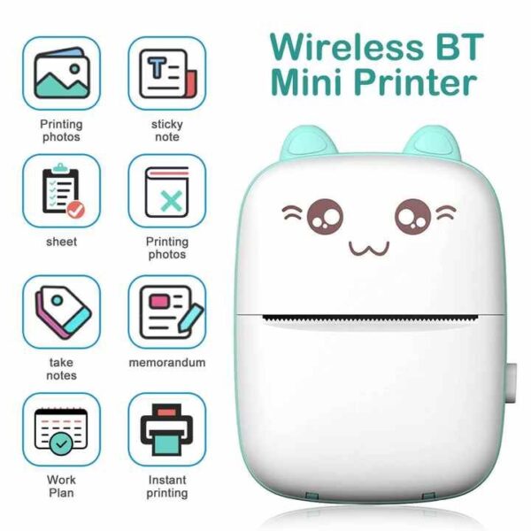 Mini Portable Pocket Thermal Printer | Pocket Inkless Mini Printer | Portable Bluetooth Wireless Mini Printer - Image 4