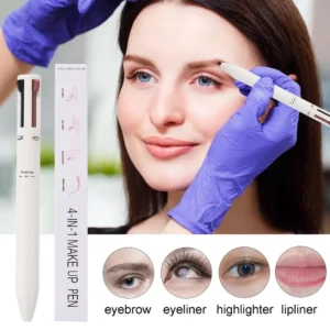 All-in-One Waterproof Eyebrow Pen | Waterproof 4-in-1 Brow Pen |  Waterproof Makeup Pen for Defined