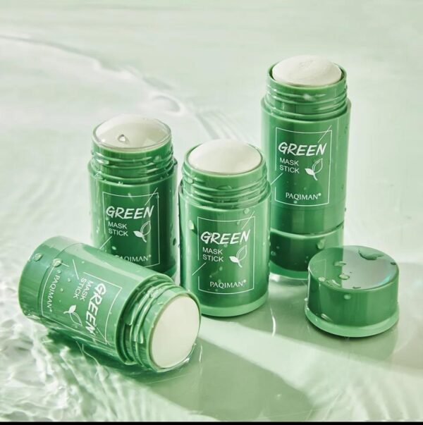 Green Tea Mask Cleansing Stick | Green Tea & Eggplant Solid Cleansing Masks - Image 2