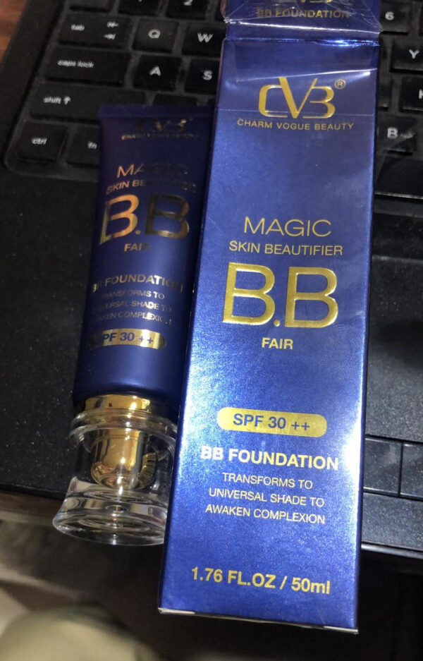 CVB MAGIC SKIN BEAUTIFIER BB Fair Cream FOUNDATION |  Brightening, Moisturizing & Skin Tone Perfecting BB Cream for All Skin Types - Image 3