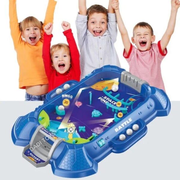 Space Marbles Pinball Table Top Board Game |  Tabletop Arcade-Style Board Game for Kids & Families