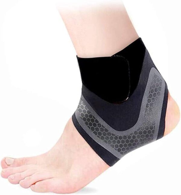 Breathable Right Foot Ankle Brace | Adjustable Wrap for Sprain & Recovery |  Stabilizes Ligaments & Prevents Re-Injury
