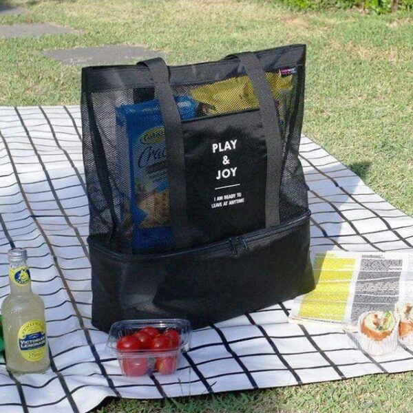 Hanging Travel Outdoor Picnic Cool Bag Organizer | Outdoor Cool Bag with Compartments for Camping & Trips