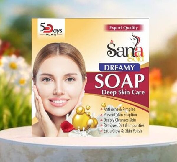 Pack of 7 – Sana Gold Magic Soap | Whitening & Skin Repair Soap for All Skin Types |  Guaranteed Results |Best Quality Soap For Skin Care