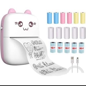 Mini Portable Pocket Thermal Printer | Pocket Inkless Mini Printer | Portable Bluetooth Wireless Mini Printer